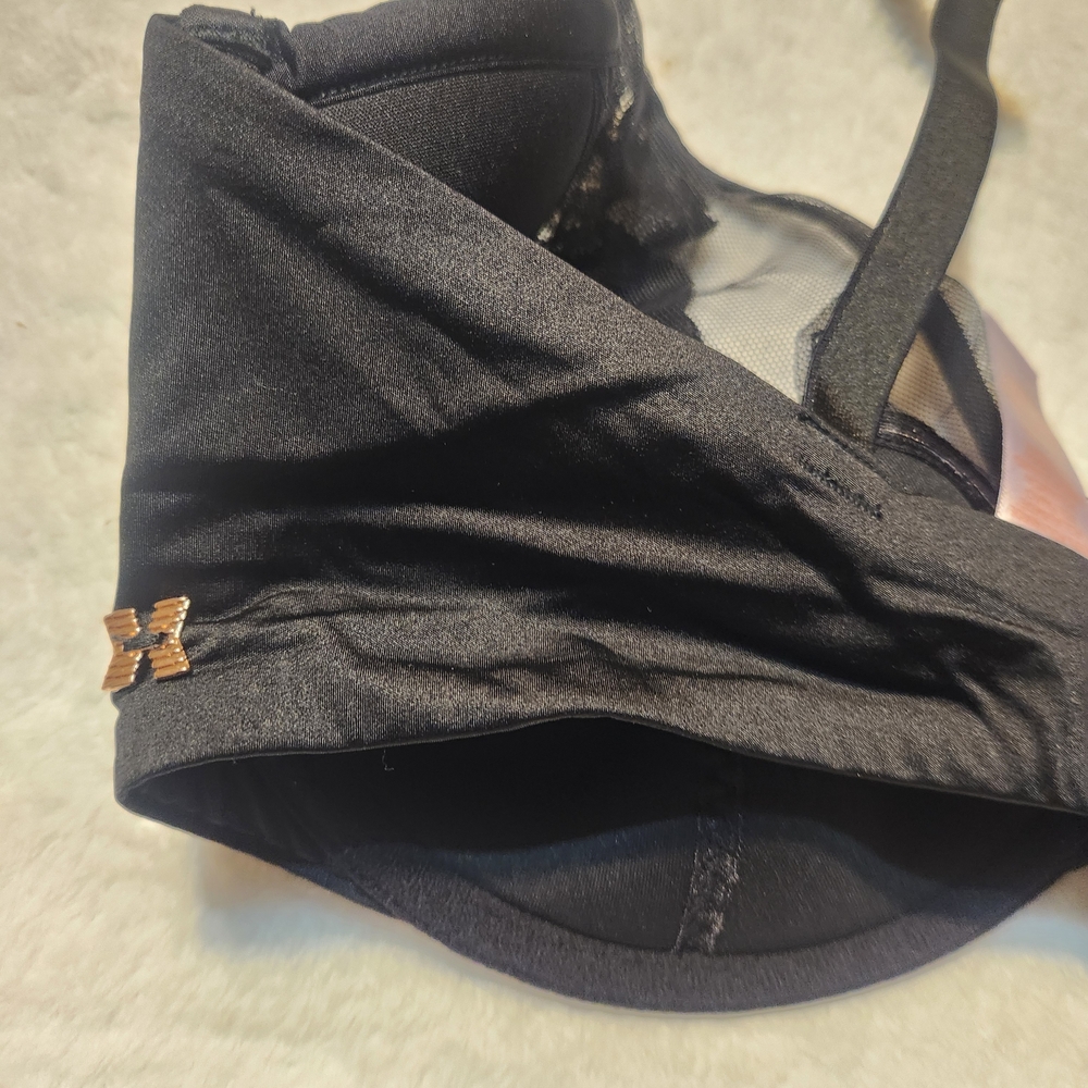 Savage X Fenty Black Lace Detail Bra - Picture 3 of 10